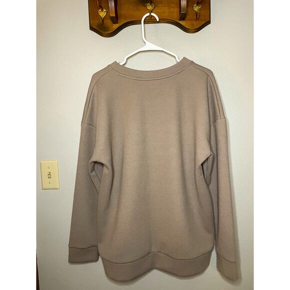 Marc New York V Neck Long Sleeve Ribbed Pullover Sweatshirt Size XL - Picture 3 of 9
